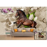 3D Horse Crash Wall Design