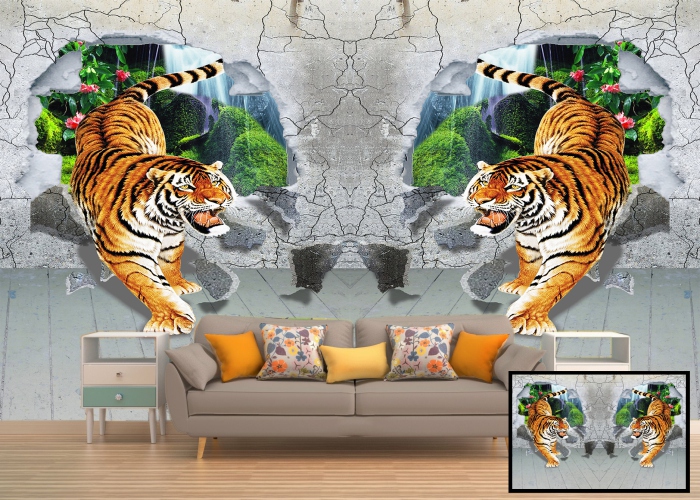 3D Tiger Wallpaper