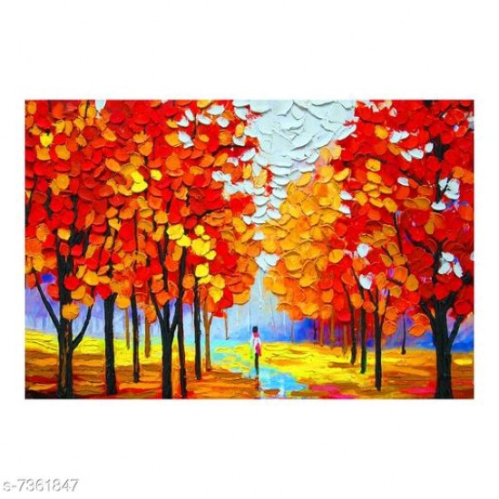 Autumnal Season Landscape modern art self adesive wallpaper-CDWP0630342