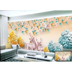 Beautiful Deer Wallpaper for Kids Room