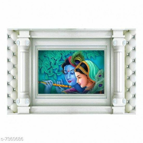 Beautiful Radhe Krishan self adesive 3D Wallpaper-CDWP0610318