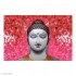 Buddha Face in Abstract Design Self Adesive Wallpaper-CDWP0680304