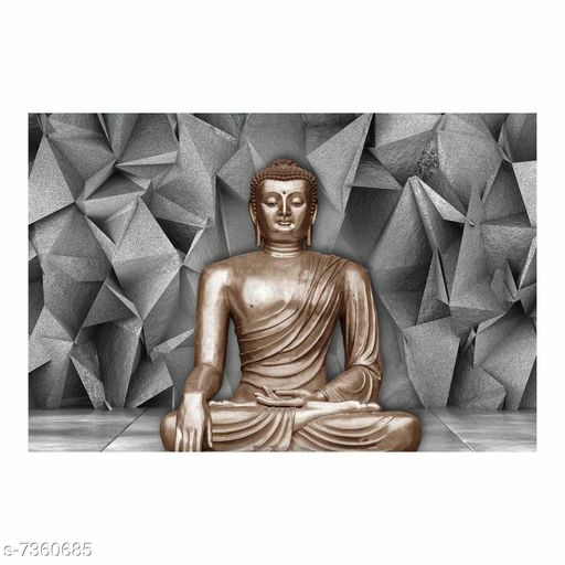 Buddha in Abstracr Design Self adesive 3d wallpaper