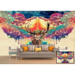 Colorful Deer Wallpaper