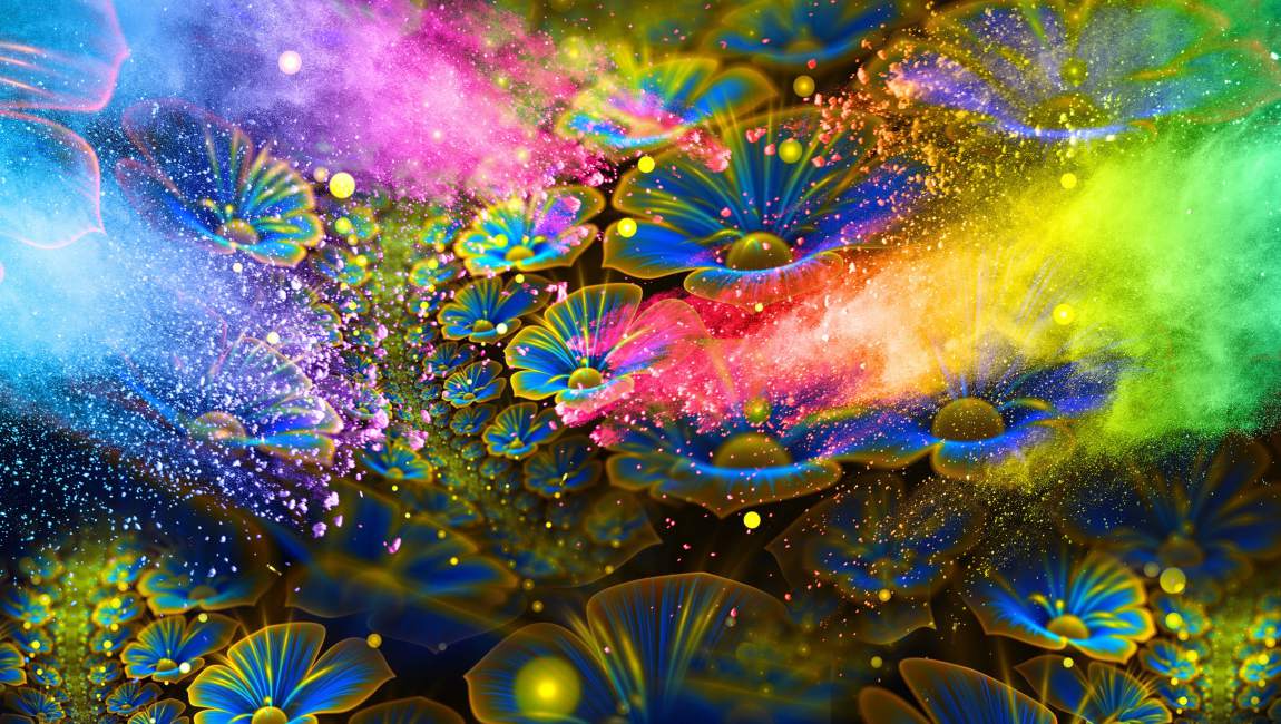 Colourful 3d Flower Wallpaper Design Colourful 3d Flower Wallpaper Design