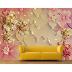 Decorative Floral Wallpaper