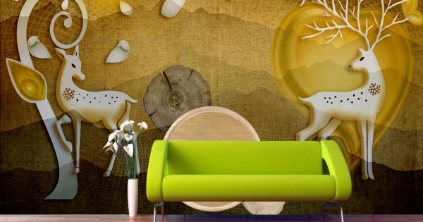 Deer Wallpaper for Kids Room Deer Wallpaper for Kids Room