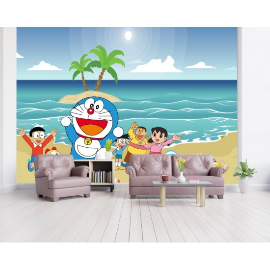 Doraemon Wallpaper Design For Kids Room