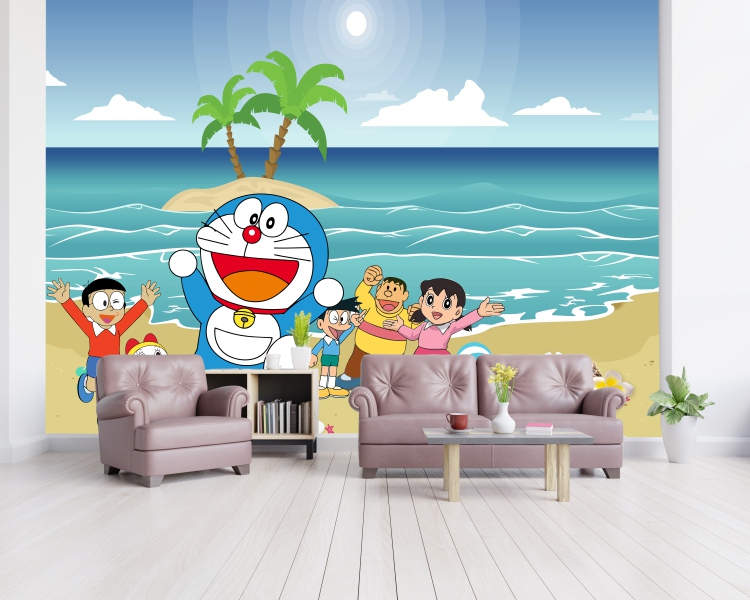 Doraemon Wallpaper Design For Kids Room