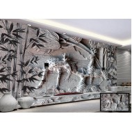 Embossed Deer Wallpaper