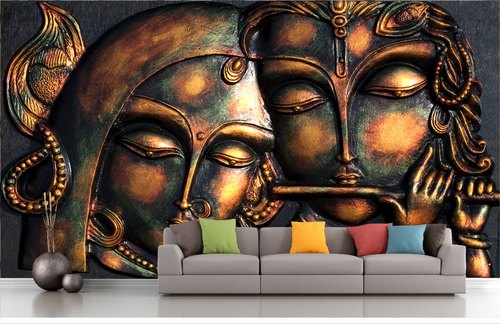 Krishna Printed Wallpaper Krishna Printed Wallpaper