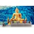 Lord Buddha Brick Wallpaper