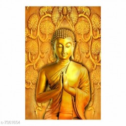 Peaceful Golden Buddha Self Adesive Wallpaper-CDWP0680310