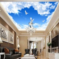 Sky Ceiling Wallpaper Design