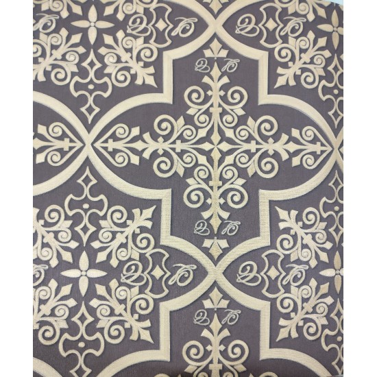 Superior Damask Brown wallpaper-CDWP0650375