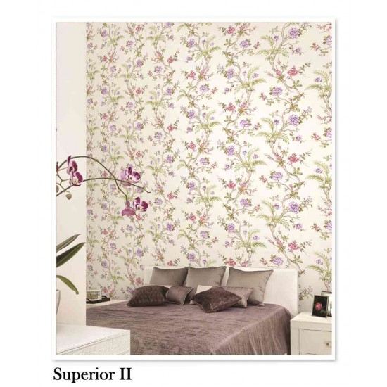 Superior cream floral wallpaper for bedroom-CDWP0640401