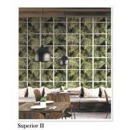 Superior palm Leaves wallpaper with squares-CDWP0640409