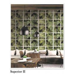 Superior palm Leaves wallpaper with squares-CDWP0640409