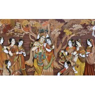 WALLDECO Radha Krishna Canvas-CDWP0610362