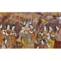 WALLDECO Radha Krishna Canvas-CDWP0610362