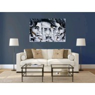 Walldeco Face Abstract 3D HD Digital Print wallpaper-CDWP0600363