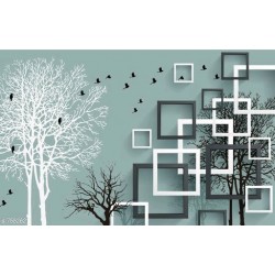 Walldeco Tree withird HD Digital Print wallpaper-CDWP0630368